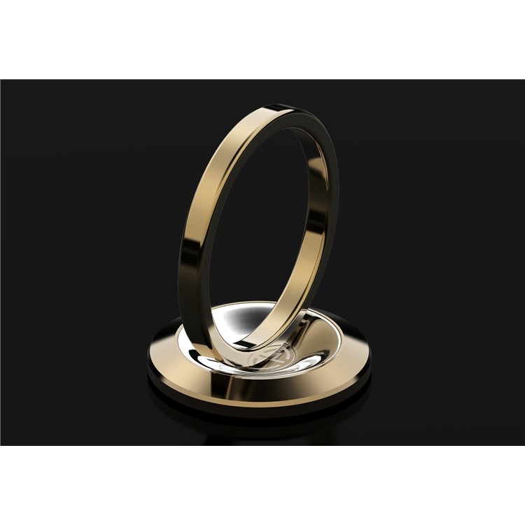 CASEME Creative Magnetic Fingertip Ring for iPhone 7, Samsung S8 - Gold Color-7