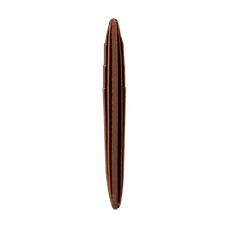 ICARER Vintage Genuine Leather Double-sided Card Holder - Brown-3