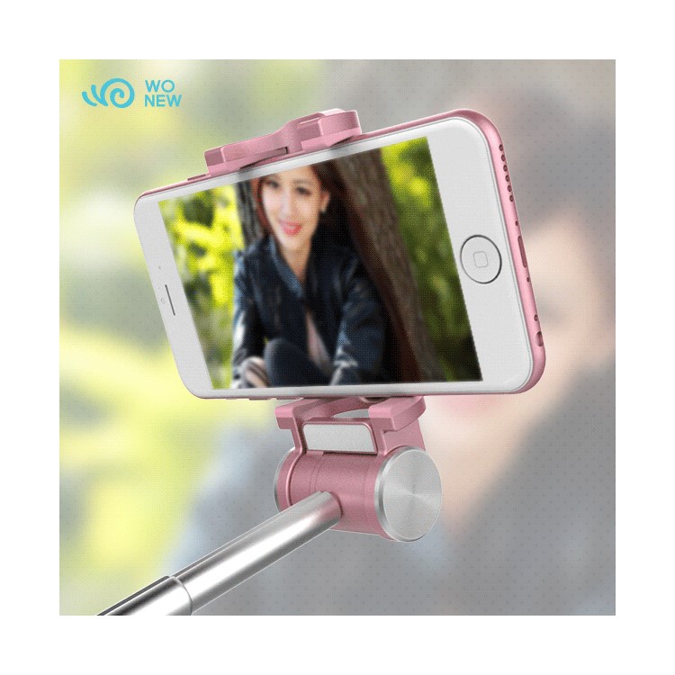WONEW BR17 Automatic Following Shot Face Recognition Selfie Stick for iPhone 7 / 7 Plus Etc. - Rose Gold-14