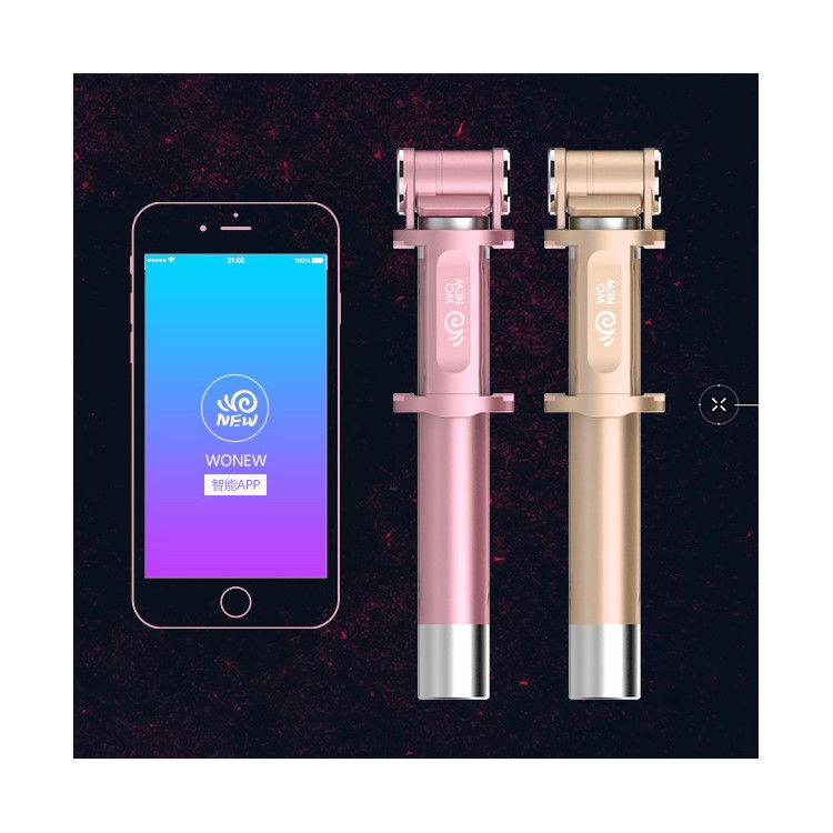 WONEW BR17 Automatic Following Shot Face Recognition Selfie Stick for iPhone 7 / 7 Plus Etc. - Rose Gold-18