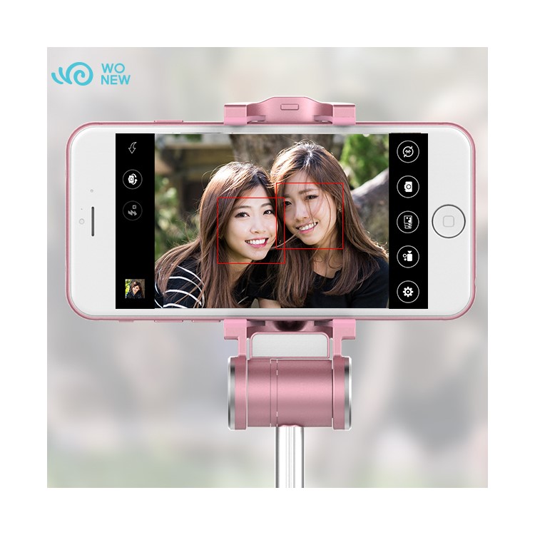 WONEW BR17 Automatic Following Shot Face Recognition Selfie Stick for iPhone 7 / 7 Plus Etc. - Rose Gold-5