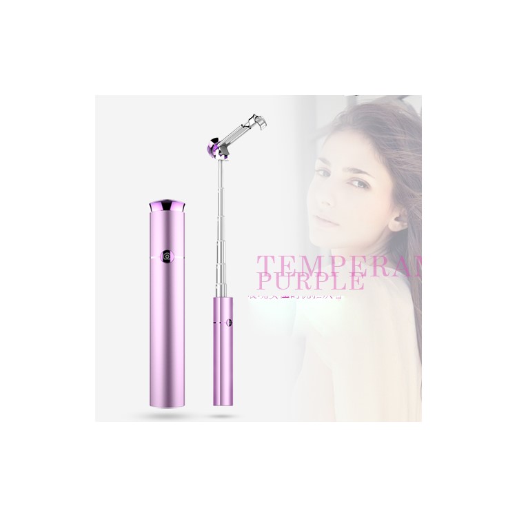 WONEW BR19 Extendable Bluetooth 4.0 Mini Lipstick Selfie Stick Monopod for iPhone 7 / 7 Plus Etc. - Purple-1