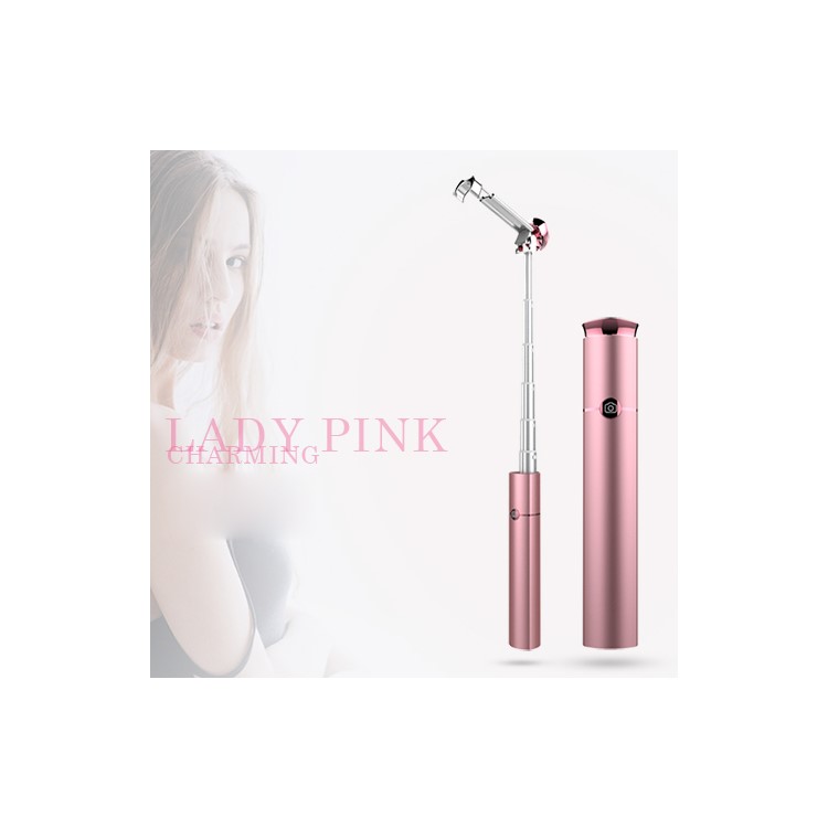 WONEW BR19 Lipstick Shape Extendable Bluetooth Selfie Stick Monopod for iPhone 7 / 7 Plus Etc. - Pink-1