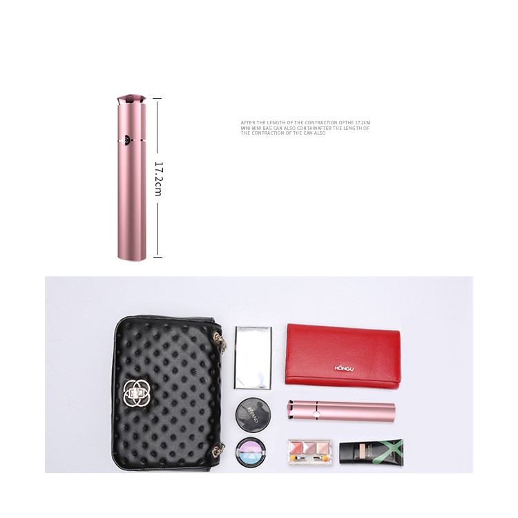 WONEW BR19 Lipstick Shape Extendable Bluetooth Selfie Stick Monopod for iPhone 7 / 7 Plus Etc. - Pink-10