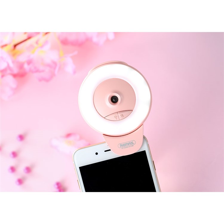 REMAX Portable Water Spraying and Light Compensation 2-in-1 Fill Light - Pink-11