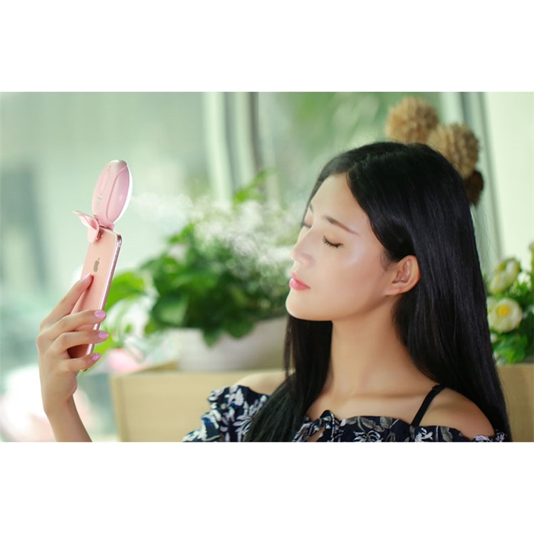 REMAX Portable Water Spraying and Light Compensation 2-in-1 Fill Light - Pink-13