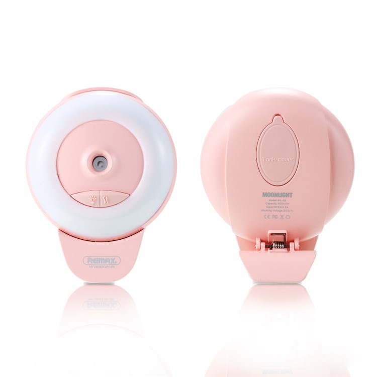 REMAX Portable Water Spraying and Light Compensation 2-in-1 Fill Light - Pink-2