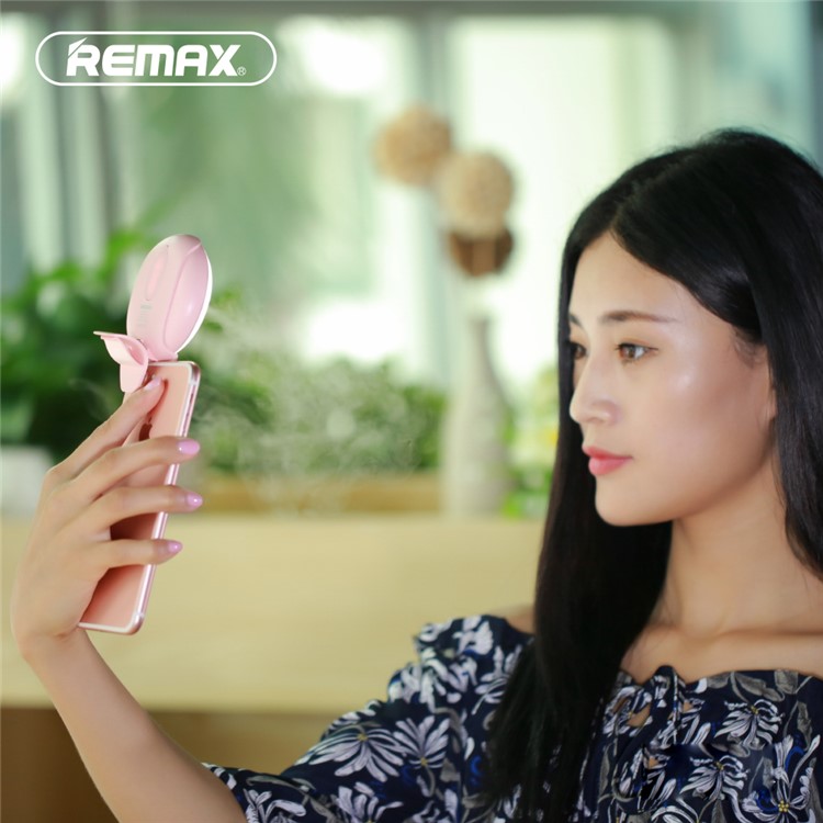 REMAX Portable Water Spraying and Light Compensation 2-in-1 Fill Light - Pink-5