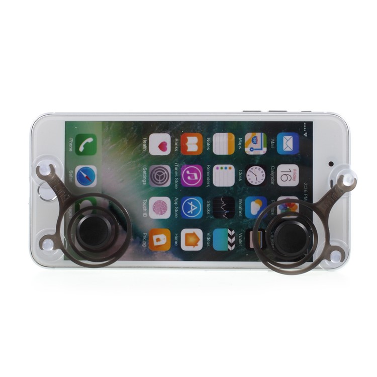 1 Pair Mini Fling Mobile Game Remote Control Joystick with Suction Mounts-2