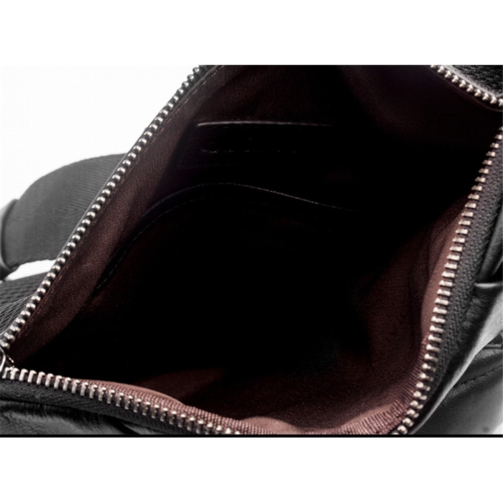 QIALINO Multipurpose Top Layer Cowhide Leather Anti Theft Crossbody Bag Casual Outdoor Travel Sling Bag-11
