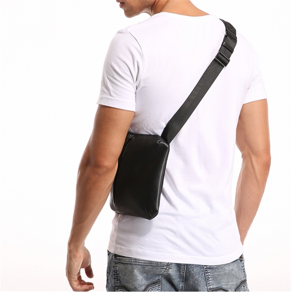 QIALINO Multipurpose Top Layer Cowhide Leather Anti Theft Crossbody Bag Casual Outdoor Travel Sling Bag-8