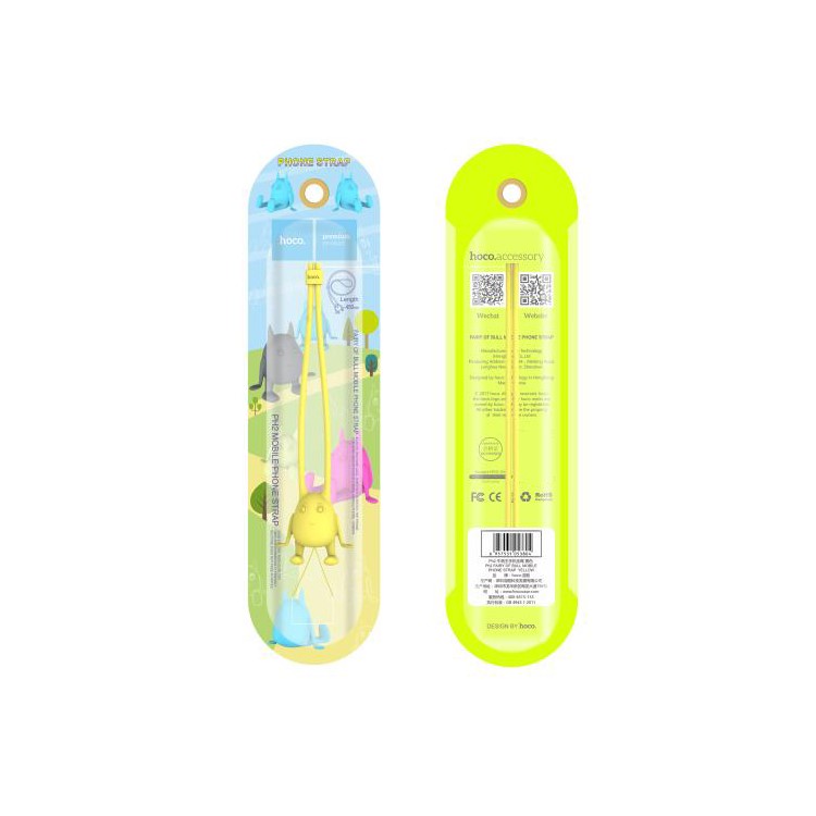 HOCO PH2 Flexible Silicone Fairy of Bull Cell Phone Strap - Green-3