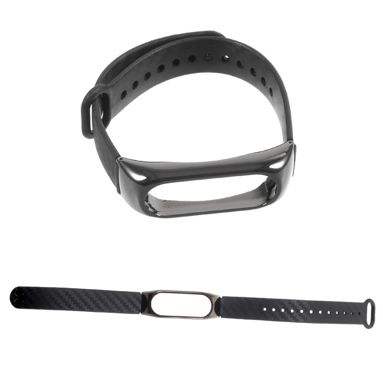 Soft Silicone Watch Band Strap for Xiaomi Mi Band 2 - Black-1
