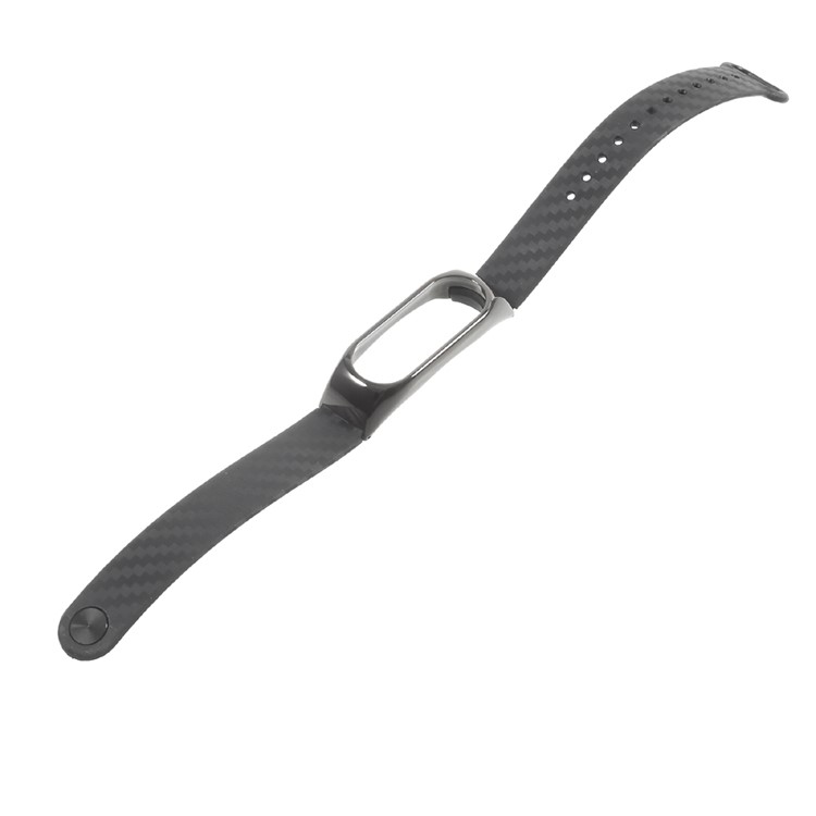 Soft Silicone Watch Band Strap for Xiaomi Mi Band 2 - Black-3