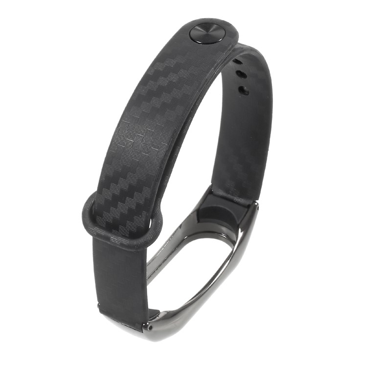 Soft Silicone Watch Band Strap for Xiaomi Mi Band 2 - Black-5