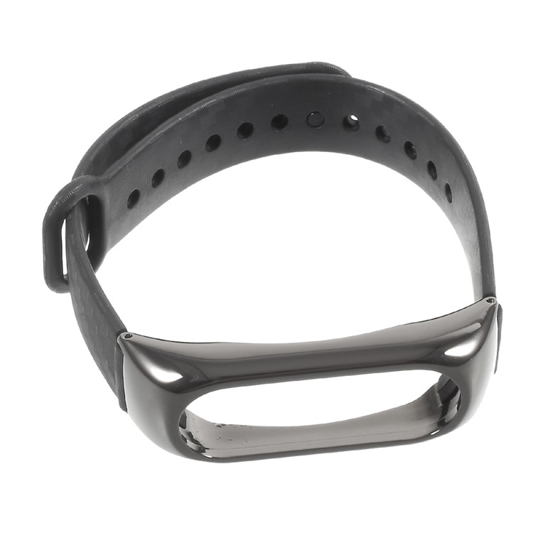 Soft Silicone Watch Band Strap for Xiaomi Mi Band 2 - Black-6