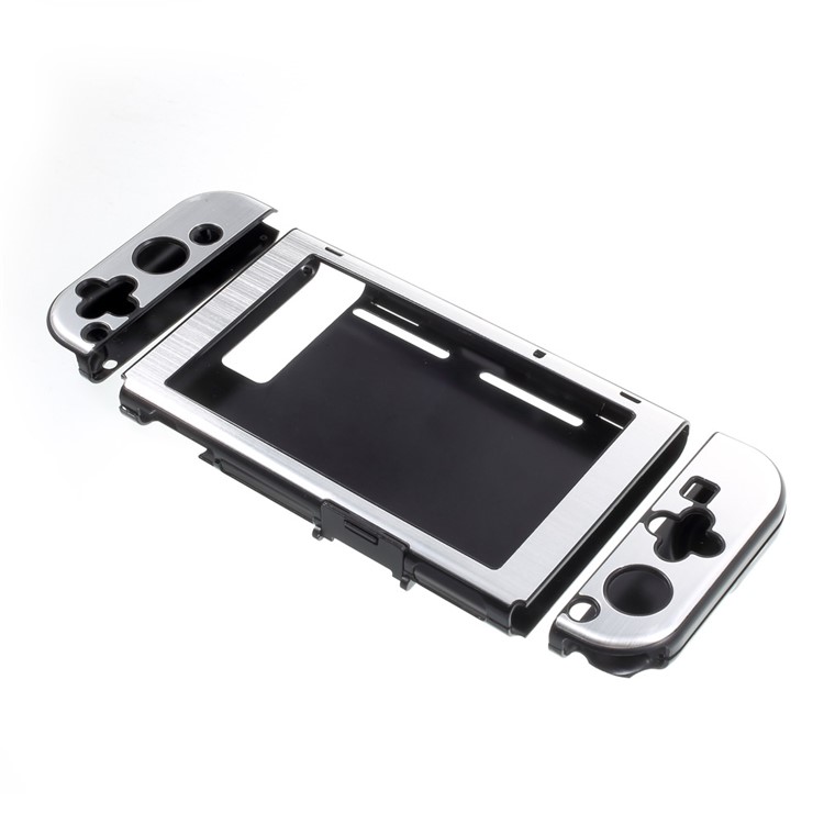 Aluminum Alloy Protective Metal Shockproof Anti-Scratch Hard Cover for Nintendo Switch - Silver Color-3