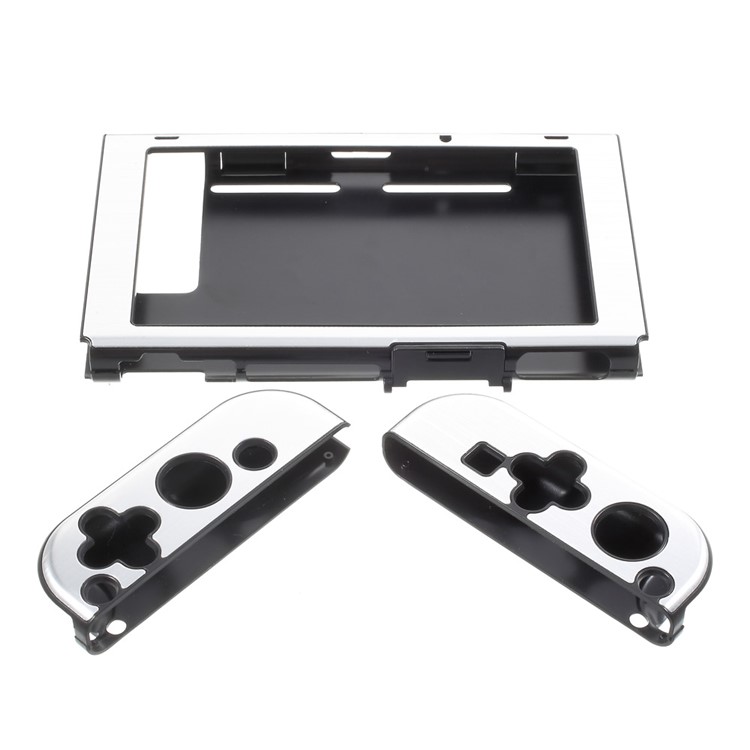 Aluminum Alloy Protective Metal Shockproof Anti-Scratch Hard Cover for Nintendo Switch - Silver Color-4