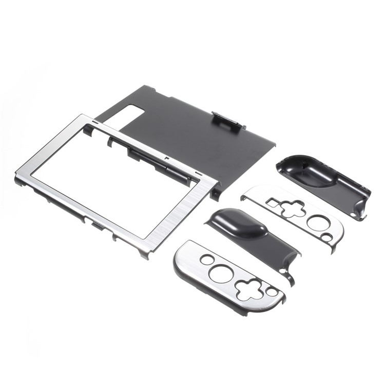 Aluminum Alloy Protective Metal Shockproof Anti-Scratch Hard Cover for Nintendo Switch - Silver Color-5