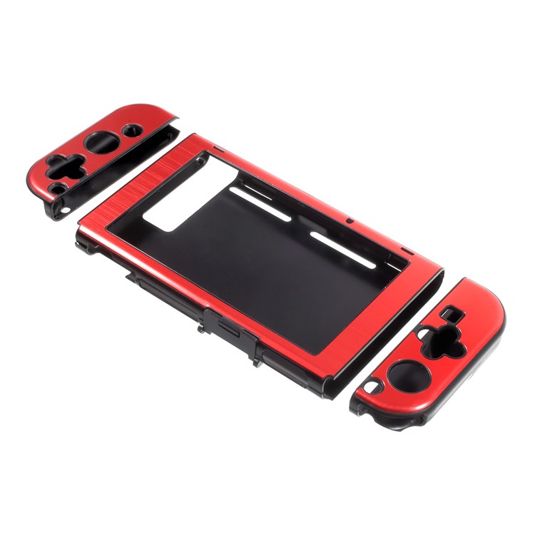 Aluminum Alloy Protective Metal Shockproof Anti-Scratch Hard Shell for Nintendo Switch - Red-3