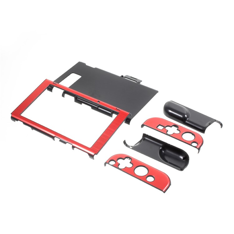 Aluminum Alloy Protective Metal Shockproof Anti-Scratch Hard Shell for Nintendo Switch - Red-4