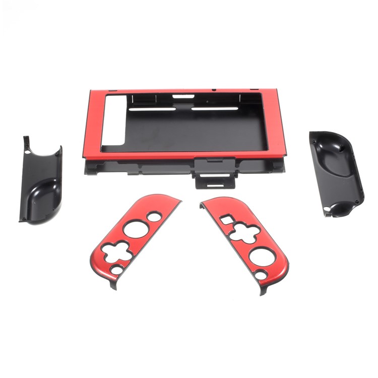 Aluminum Alloy Protective Metal Shockproof Anti-Scratch Hard Shell for Nintendo Switch - Red-5