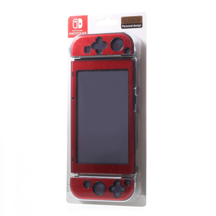 Aluminum Alloy Protective Metal Shockproof Anti-Scratch Hard Shell for Nintendo Switch - Red-6