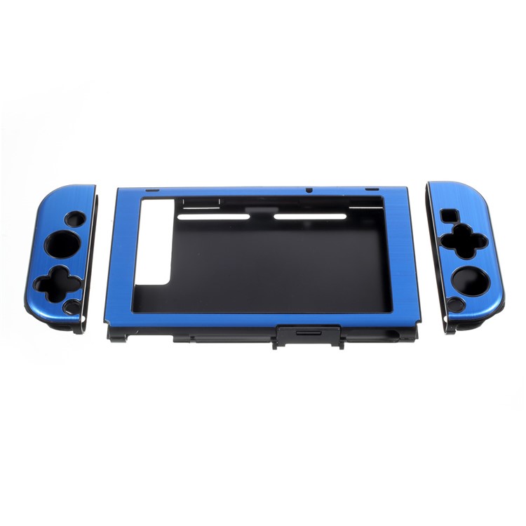 Aluminum Alloy Anti-Scratch Protection Case for Nintendo Switch - Dark Blue-2