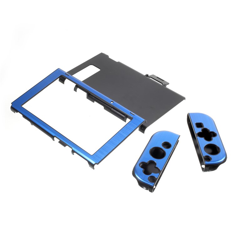 Aluminum Alloy Anti-Scratch Protection Case for Nintendo Switch - Dark Blue-5