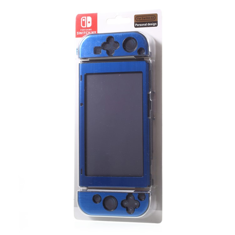 Aluminum Alloy Anti-Scratch Protection Case for Nintendo Switch - Dark Blue-6