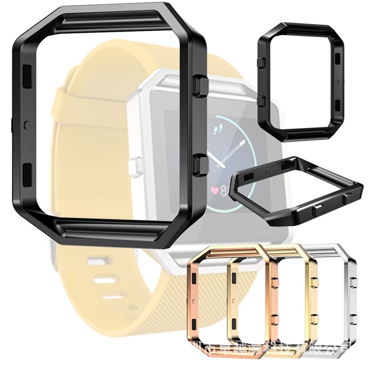 Stainless Steel Frame Replacement for Fitbit Blaze Smart Watch - Black-12