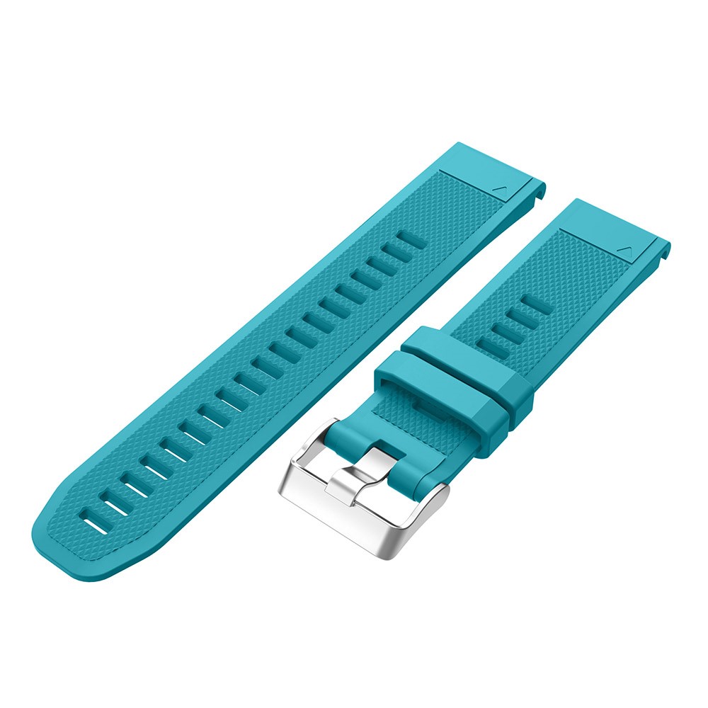 Rhombus Texture Pin Buckle Silicone Watch Strap Replacement for Garmin Forerunner 935 - Sky Blue-4