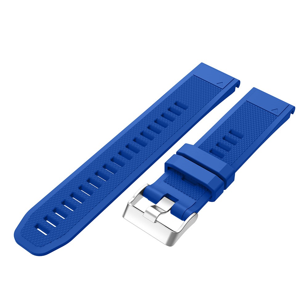 For Garmin Forerunner 935 Rhombus Texture Flexible Silicone Watch Band with Pin Buckle - Royal Blue-4