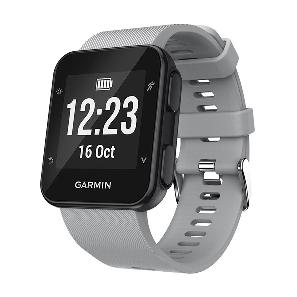Silicone Watch Band Replacement for Garmin Forerunner 35 - Grey-3