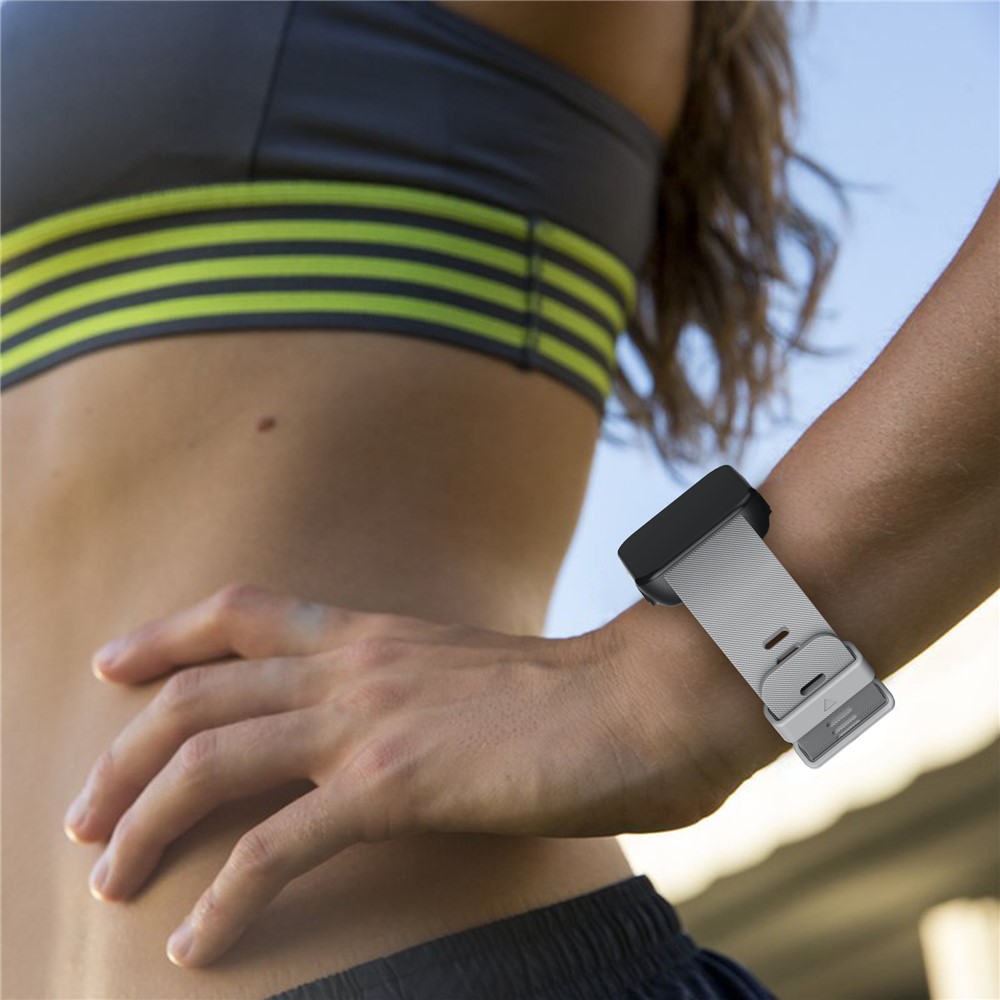 Silicone Watch Band Replacement for Garmin Forerunner 35 - Grey-5