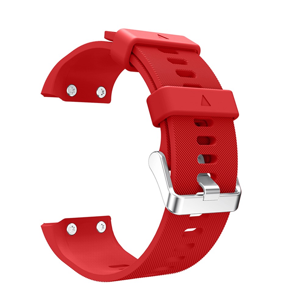 Soft Silicone Watch Strap with Pin Buckle for Garmin Forerunner 35 - Red-1