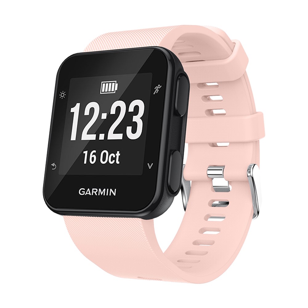 Pin Buckle Silicone Watch Band for Garmin Forerunner 35 - Pink-3