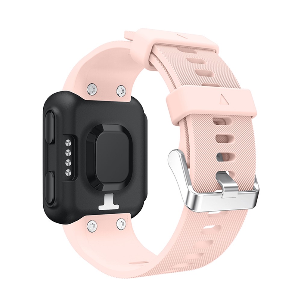 Pin Buckle Silicone Watch Band for Garmin Forerunner 35 - Pink-4