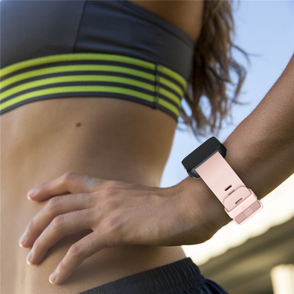 Pin Buckle Silicone Watch Band for Garmin Forerunner 35 - Pink-5
