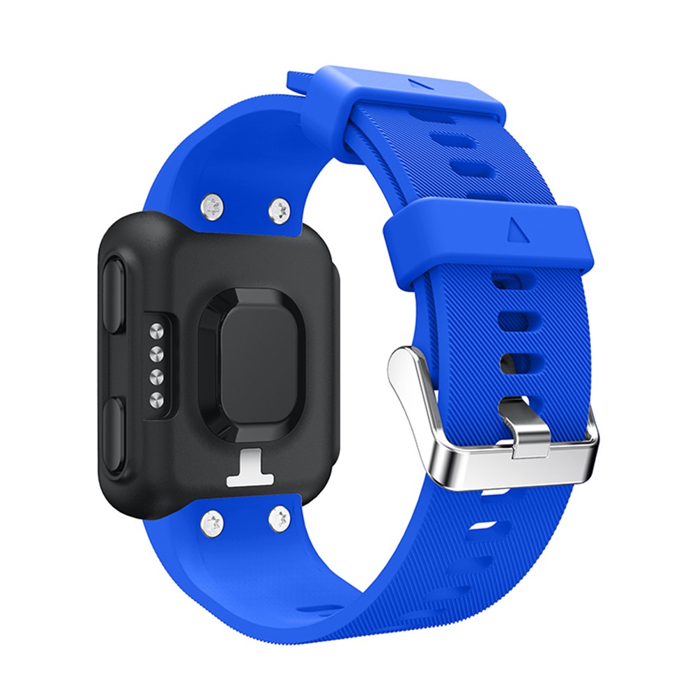 For Garmin Forerunner 35 Soft Silicone Watch Band Strap - Blue-4