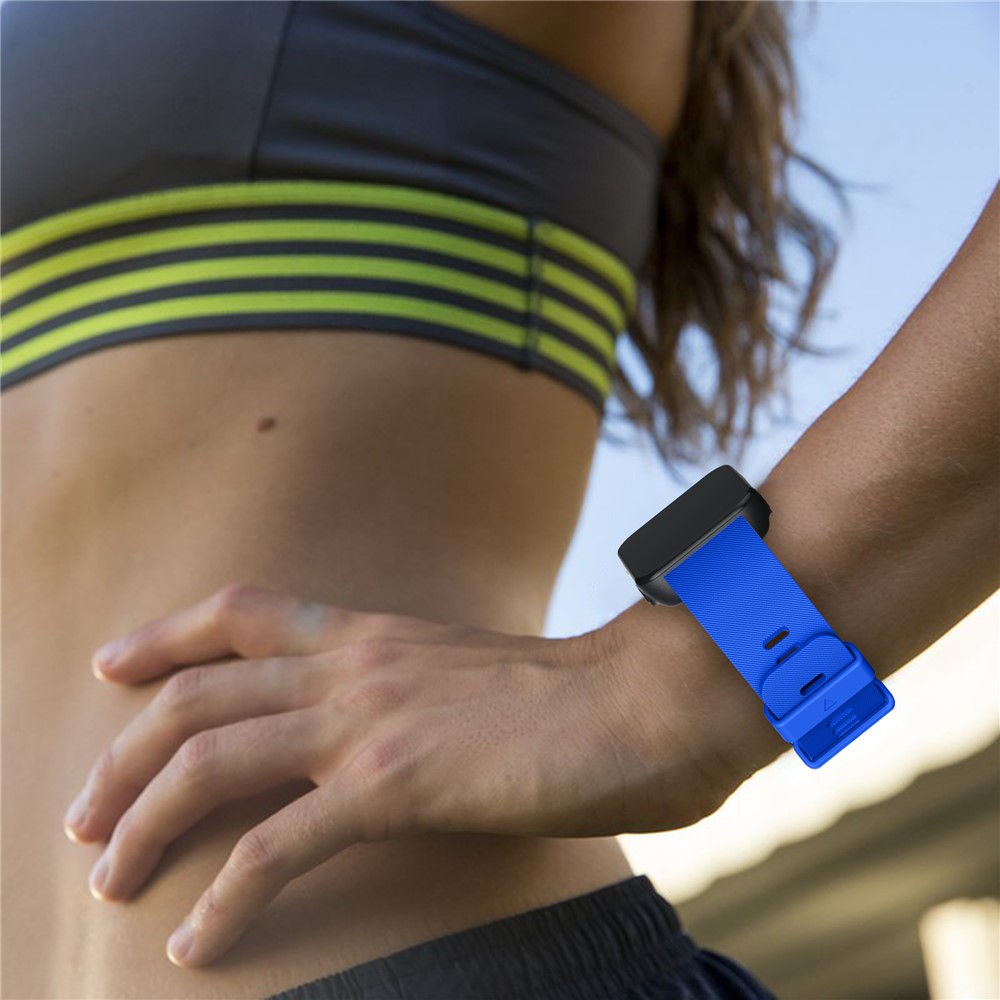 For Garmin Forerunner 35 Soft Silicone Watch Band Strap - Blue-5