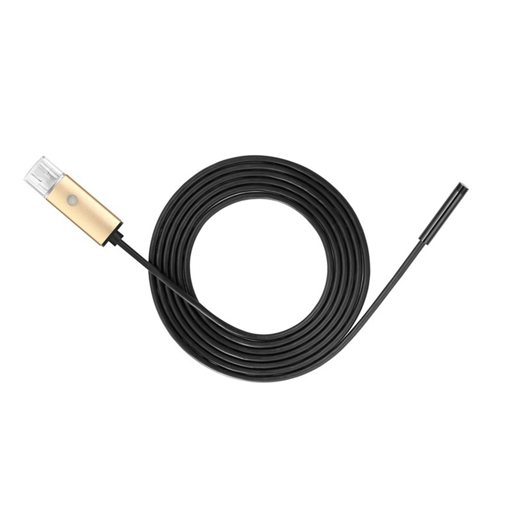 AN99 5M 6-LED 7mm Android PC USB Waterproof Endoscope Inspection Video Camera - Gold Color-7
