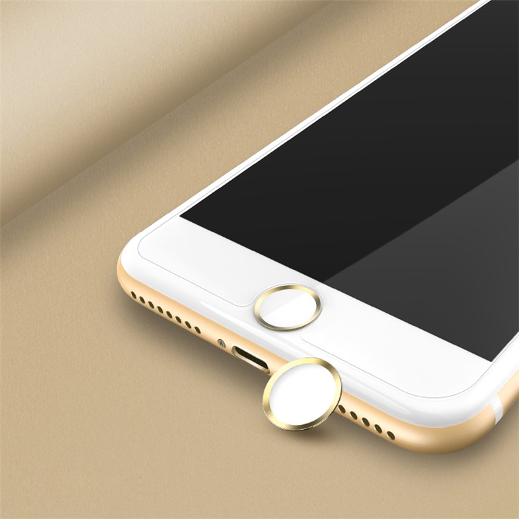 USAMS US-ZB026 Plated Protective Fingerprint Identification Home Key Sticker for iPhone iPad - Gold Color-1