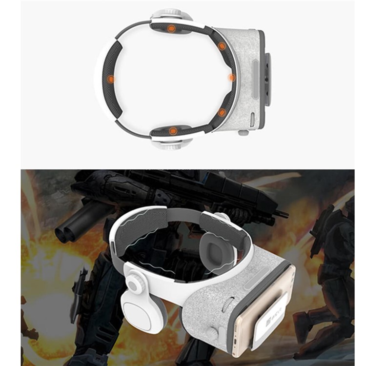 XIAOZHAI BOBOVR Z5 3D VR Headset FOV120 IPD Focus Adjustable (Basic Edition) for iPhone 8, Size: 165x83mm - White-8