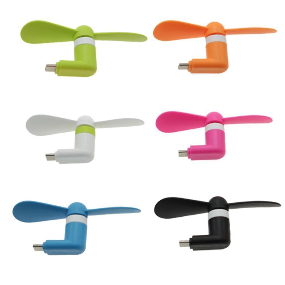 Mini Portable Flexible TPE OTG USB 3.1 Type C Cooling Fan for Samsung Galaxy S8/LG G6 Etc. - Orange-5