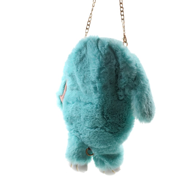 Cute Cartoon Rabbit Shoulder Bag Backpack, Size: 36 x 18cm - Cyan-4