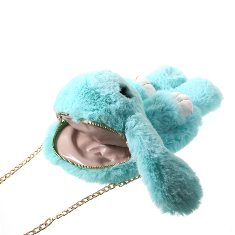 Cute Cartoon Rabbit Shoulder Bag Backpack, Size: 36 x 18cm - Cyan-6