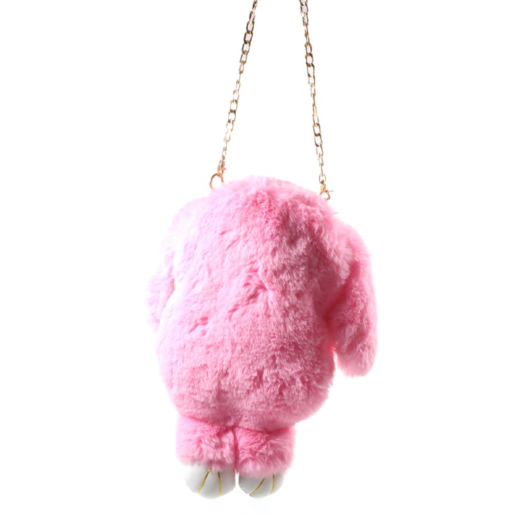 Cute Cartoon Rabbit Soft Plush Shoulder Bag Backpack, Size: 36 x 18cm - Rose-3