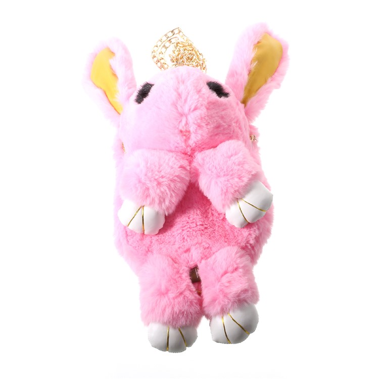 Cute Cartoon Rabbit Soft Plush Shoulder Bag Backpack, Size: 36 x 18cm - Rose-4