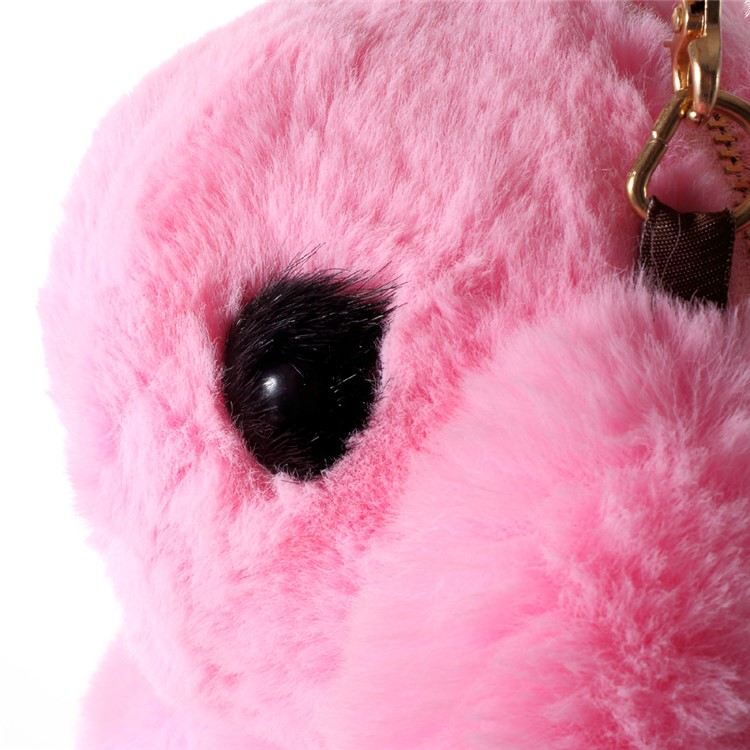 Cute Cartoon Rabbit Soft Plush Shoulder Bag Backpack, Size: 36 x 18cm - Rose-7